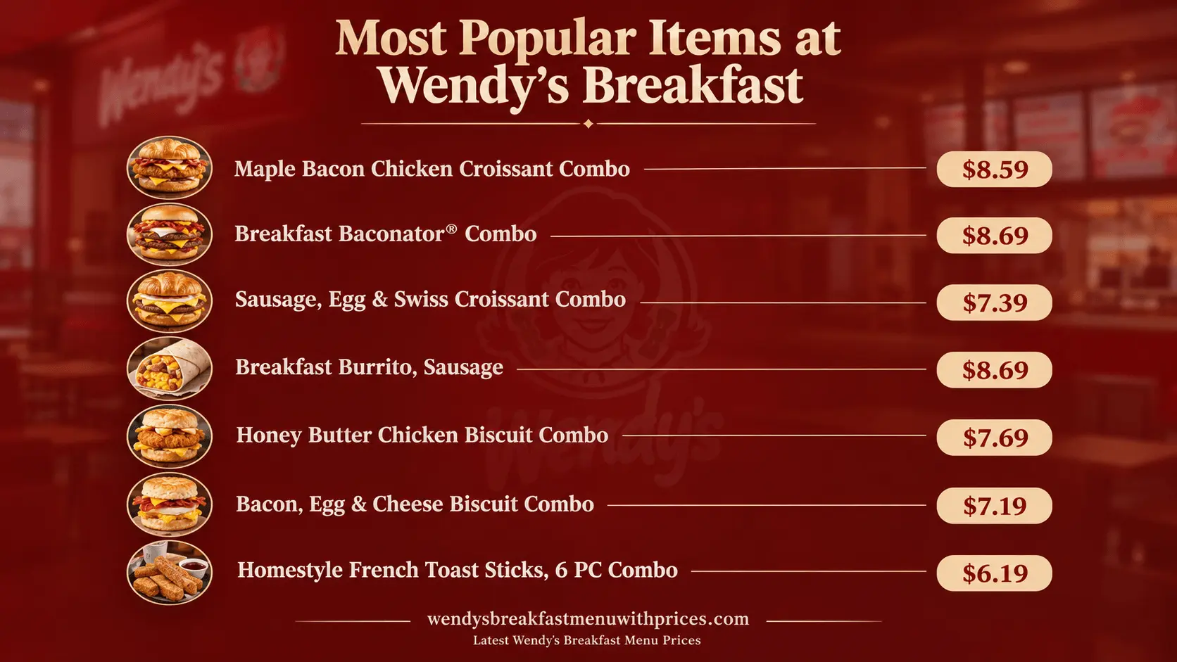 Wendy’s Breakfast Menu Prices In USA 1 Best Wendy's Breakfast Items