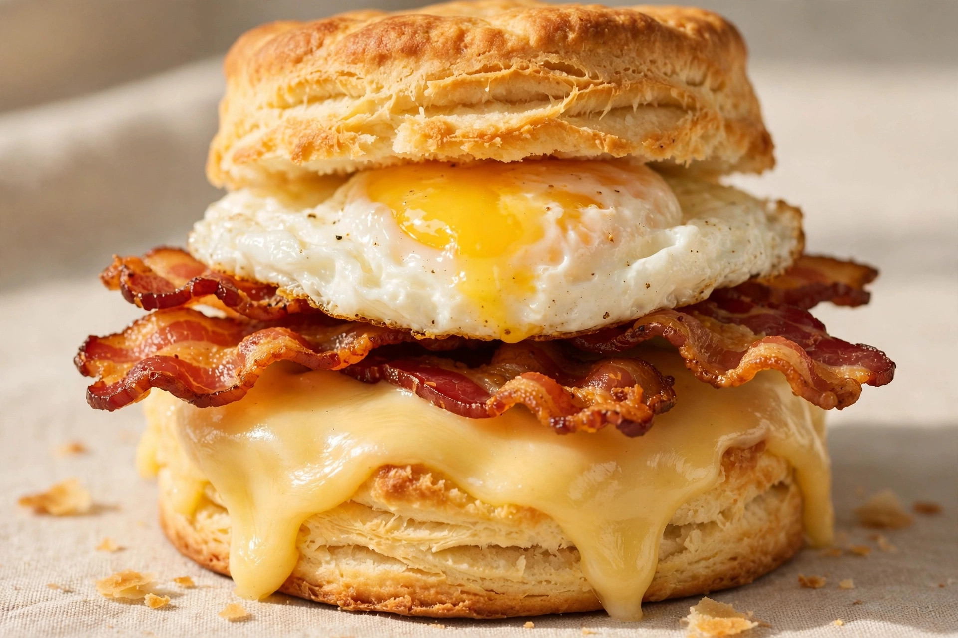 bacon egg cheese biscuit